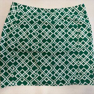 Banana Republic - Green/White Pattern Straight Skirt - Size 8 - 1614 (MISC)